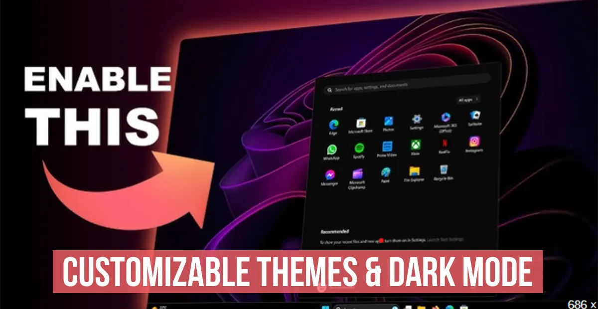 Customisable Themes and Dark Mode